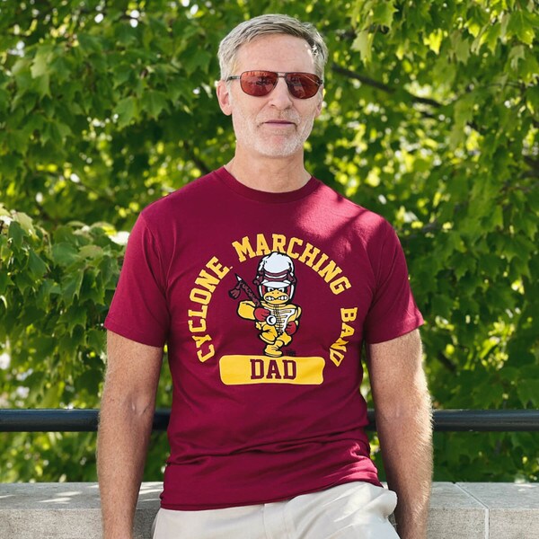 CI Sport 2024 Cyclone Marching Band Dad Cardinal Short Sleeve T-Shirt